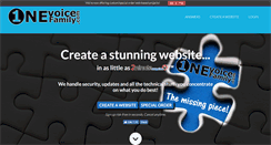Desktop Screenshot of onevoicefamily.com