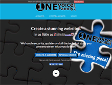Tablet Screenshot of onevoicefamily.com